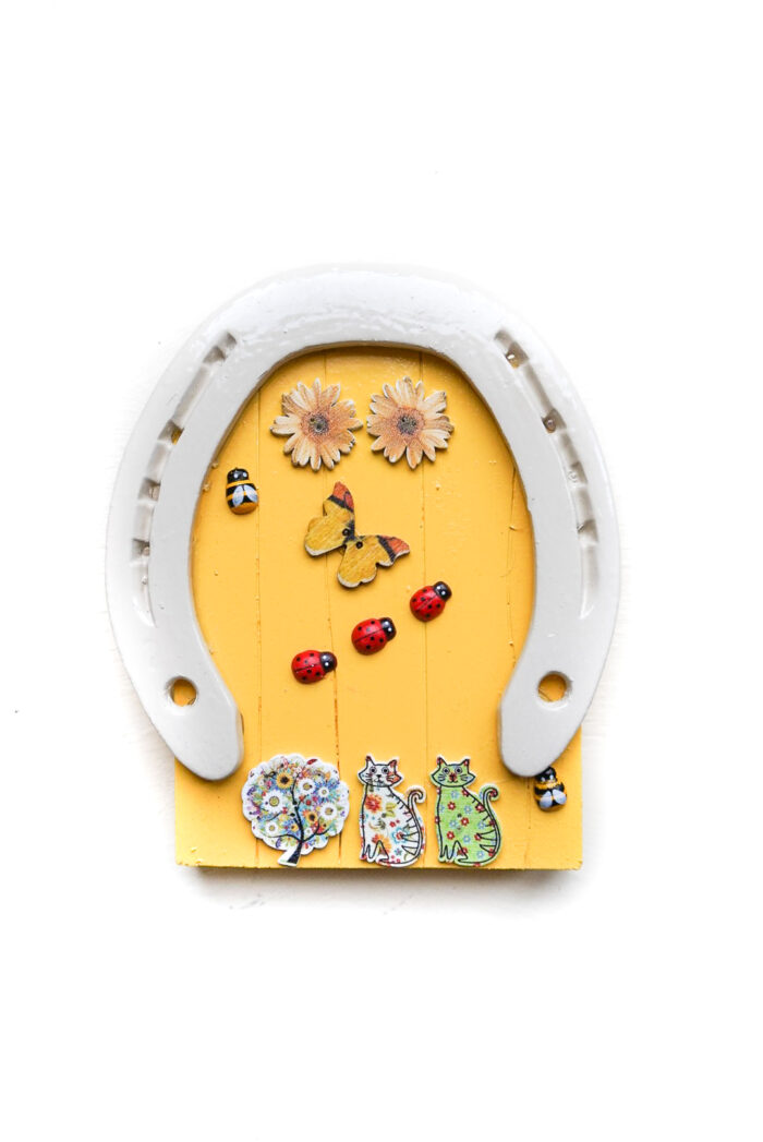 irish fairy door yellow