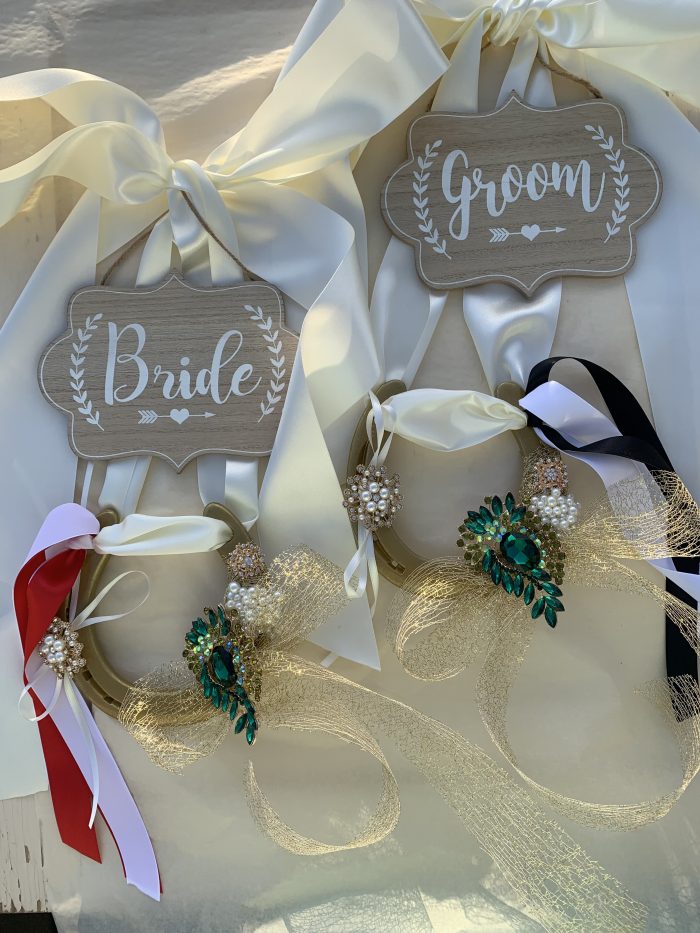 Wedding Chair Signs. Bride and groom signs