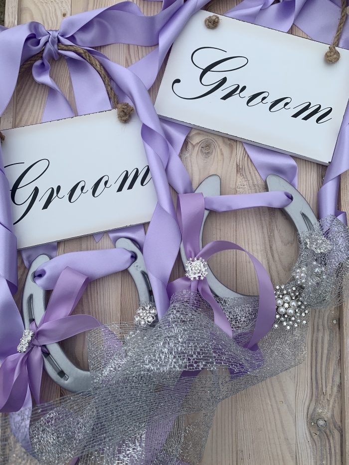 Wedding Chair Signs. Bride and groom signs - Image 9