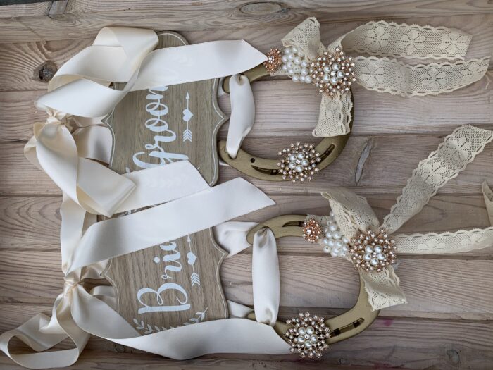 Wedding Chair Signs. Bride and groom signs - Image 3