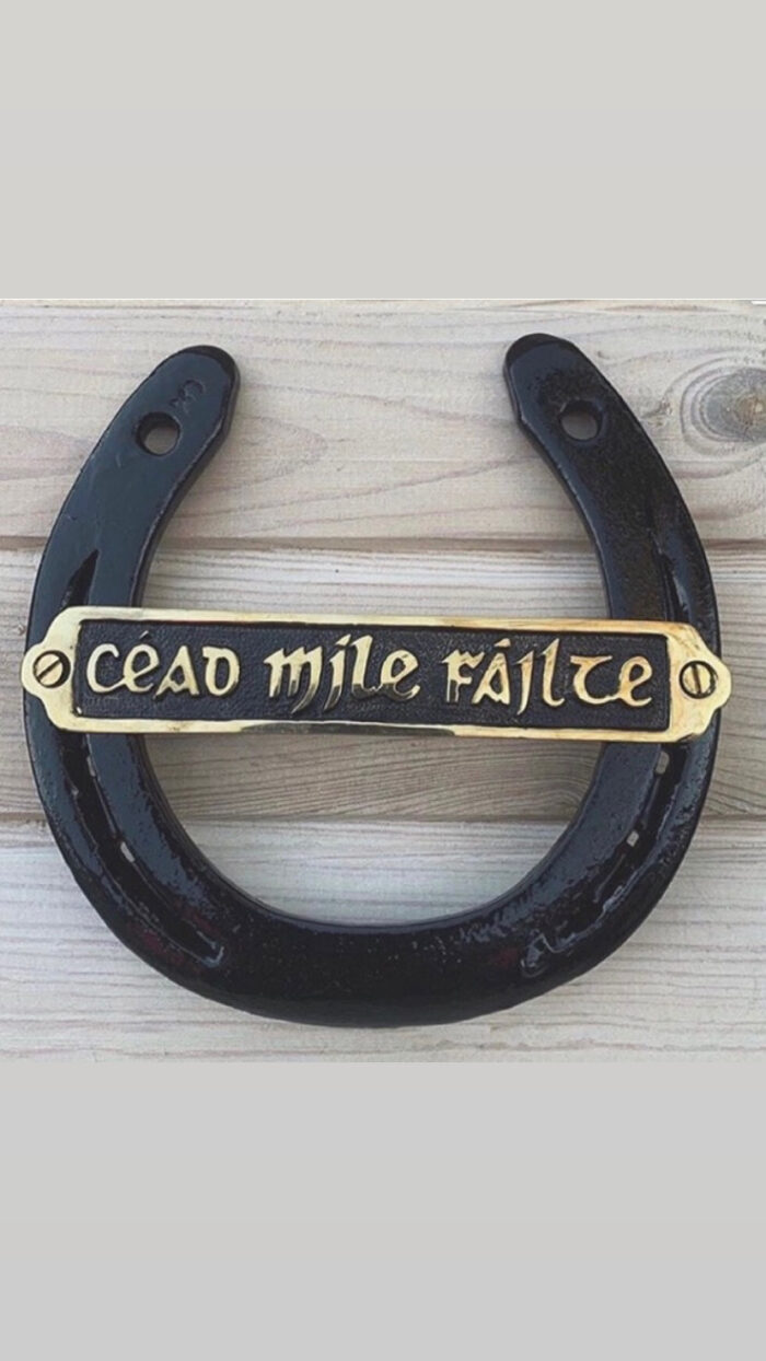 Céad Míle Fáilte Sign irish horse shoe sign - Image 3