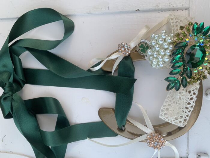 Emerald Wedding Good Luck  Horse Shoe - Image 9