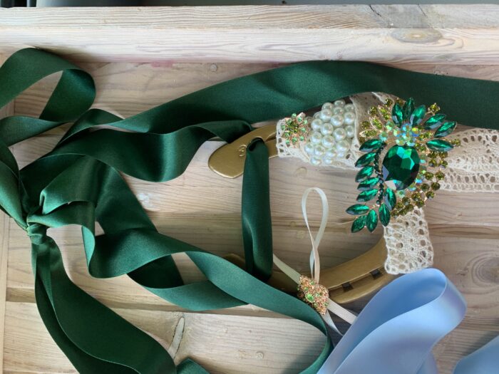 Emerald Wedding Good Luck  Horse Shoe - Image 8