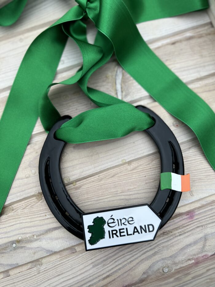 Road Signs Good Luck from Ireland Irish Horse Shoe