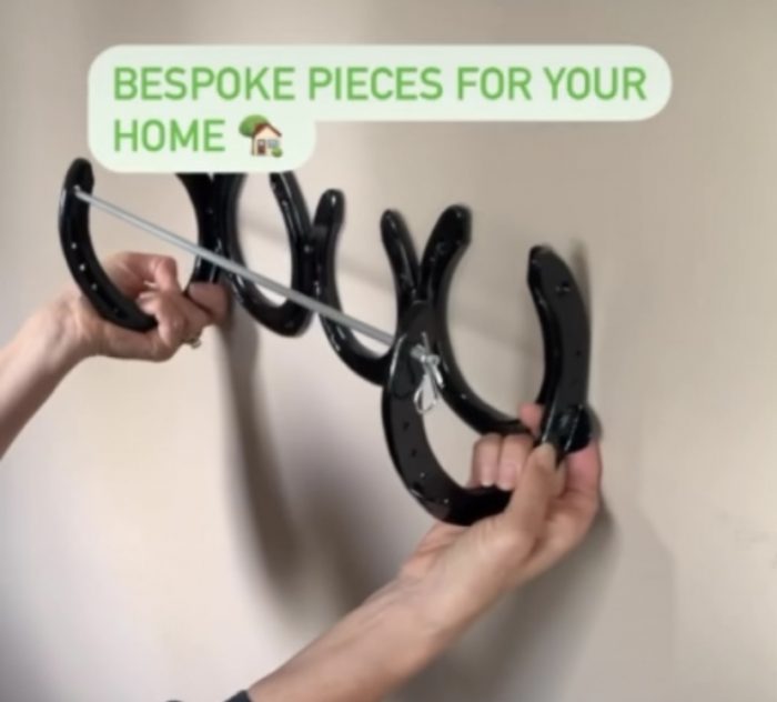 Horse Shoe Towel Holder/ Tea towel Holder - Image 3