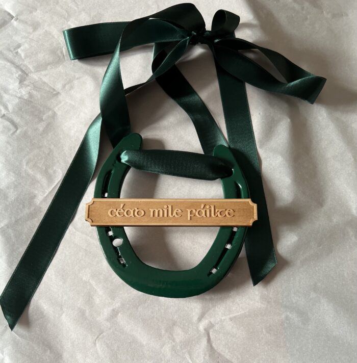 Traditional Irish Green Horse Shoe Cead Mile Failte - Image 5