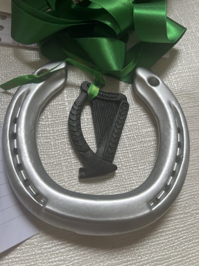 Irish harp gift, irish harp , irish horse shoe gift - Image 2