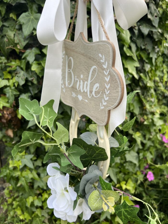 Wedding bride and groom chair decor - Image 5