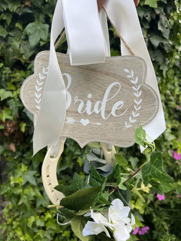 Wedding bride and groom chair decor - Image 4