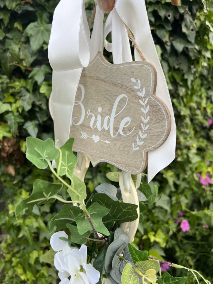 Wedding bride and groom chair decor - Image 7