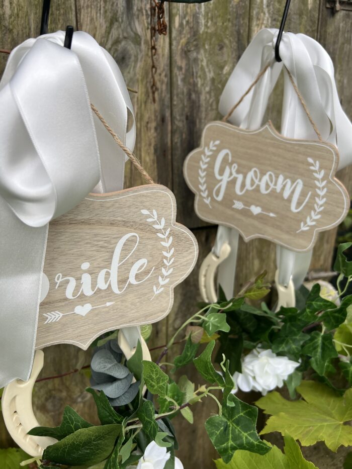 Wedding bride and groom chair decor - Image 8