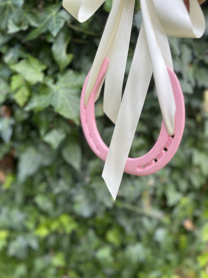 Pink Horse Shoe , Pink lucky  Horse Shoe Gift - Image 7