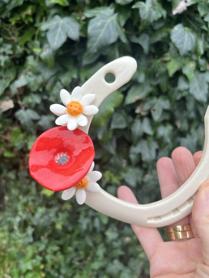 Blathanna and good luck irish horse shoe gifts and ceramic flowers