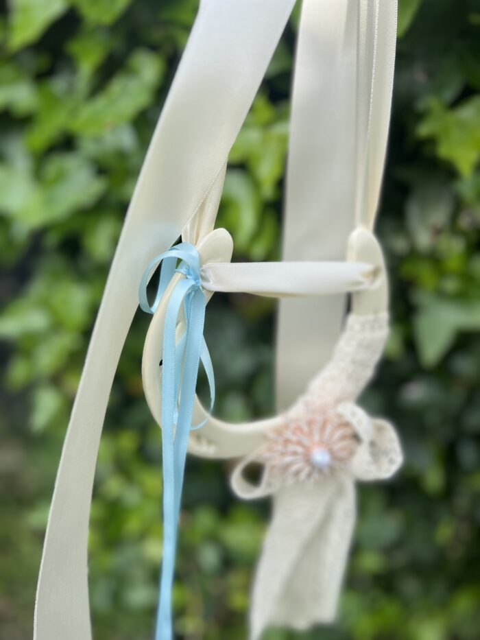 Wedding horse shoe with lace and sparkle - Image 5