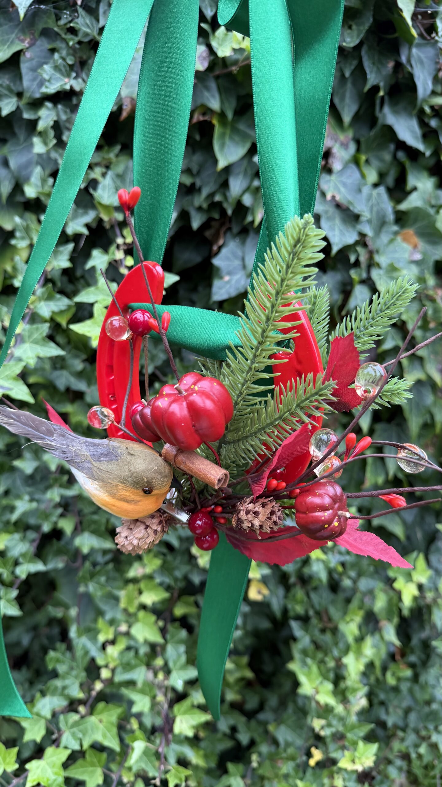 Christmas Robin and lucky horse shoe - Image 2